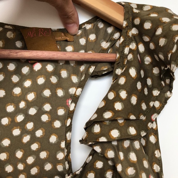 Ali Ro | Silk Ruffle Dress - Picture 3 of 7